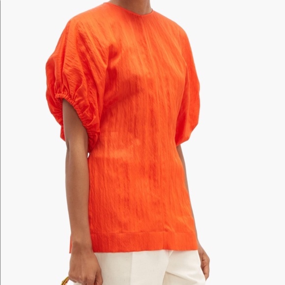Jil Sander Orange Dolman-sleeve Loretta Top NWT Size 32 - Picture 1 of 8